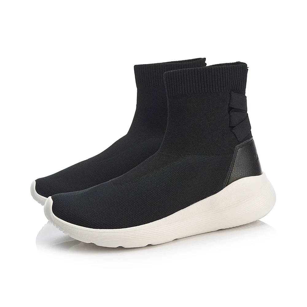 Clearance) Li-Ning Women NO PANTS Classic Lifestyle Shoes Sock-Like Mono Yarn LiNing Sport Shoes Sneakers AGCN088 YXB219