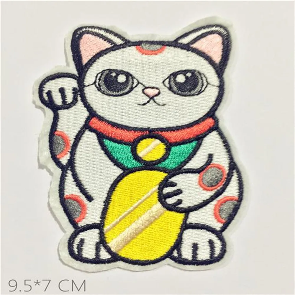 Послушание Кот Лиса Вышивка гладить на Нашивки Костюмы аппликации пришить патч