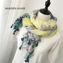 2018 горячая Распродажа шарф женские богемные бахромой кисточкой