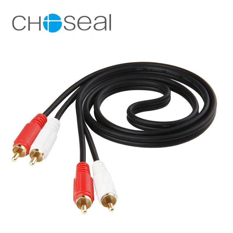 Choseal 30th юбилей Q401 2RCA к 2 RCA штекерным аудио кабель AV 1 м 5 для домашний кинотеатр DVD
