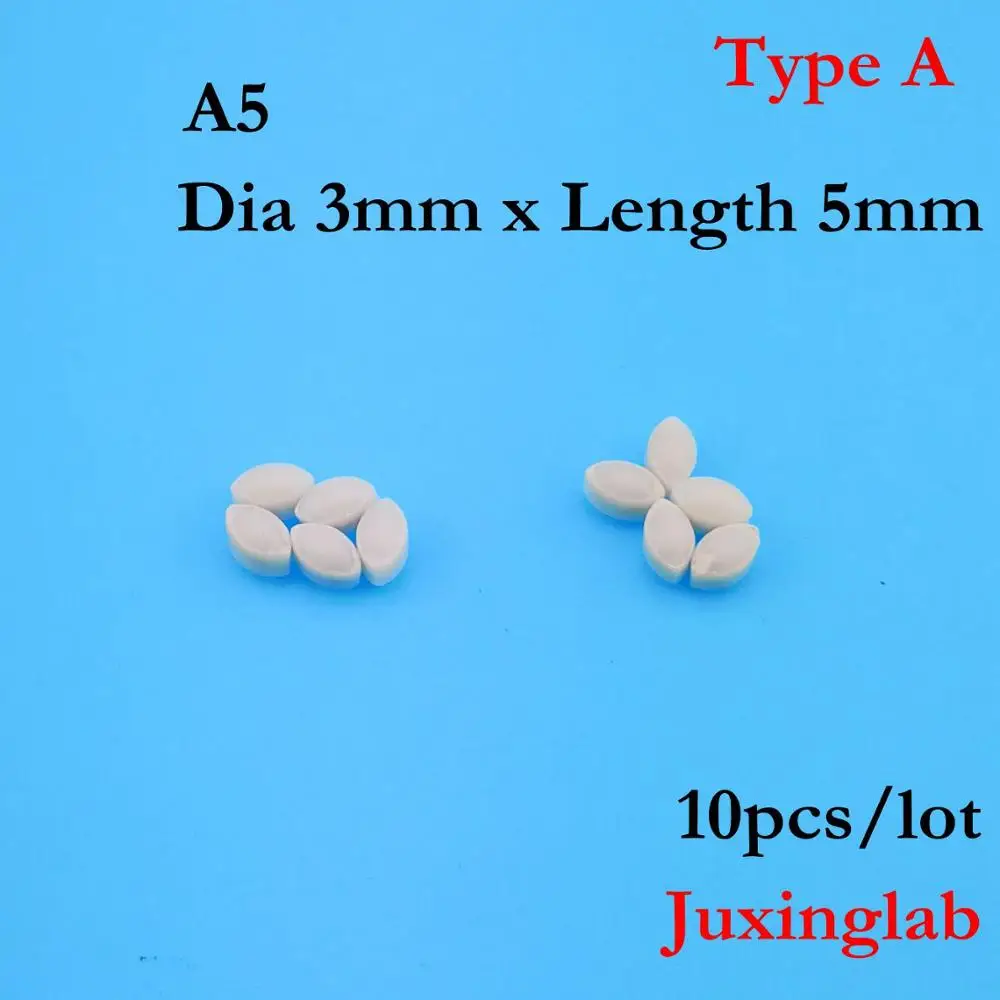 Лабораторный PTFE стержень магнитной мешалки A5. Тип А. A05 Dia3mm x Длина 5 мм 10 шт./упак