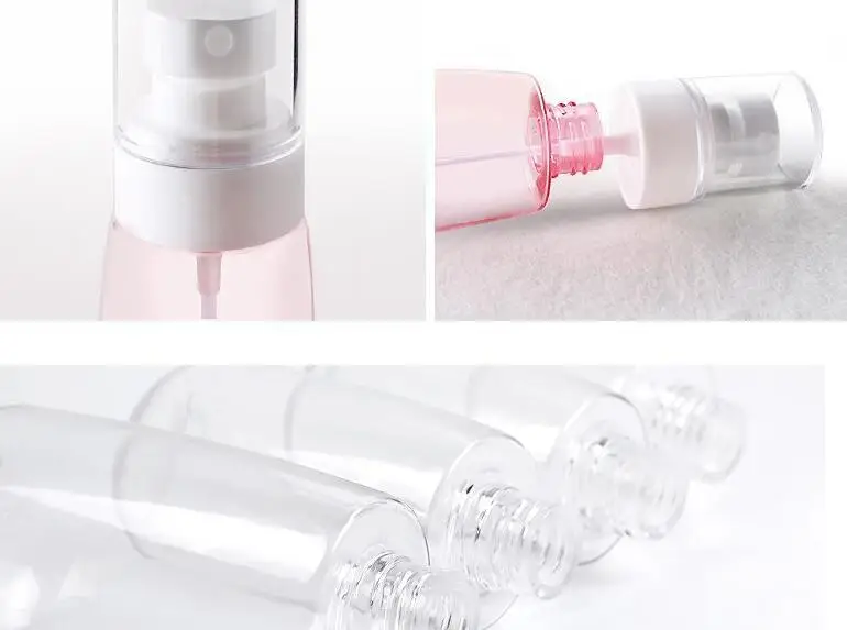 12pcs/lot 30ml 60ml 80ml 100ml Plastic Spray Bottle Mist Sprayer UPG Cosmetic Refillable for Travel | Красота и здоровье