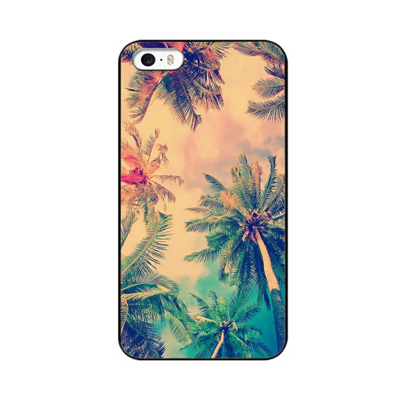 Море пальмы Мешок Мобильного Телефона Чехол для Iphone 4 4s |