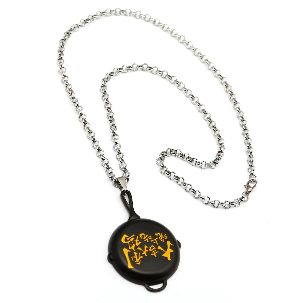 

2018 New Game Jewelry Statement Necklace Fry Pan Chinese Character Pendants Men Necklace Jedi Survival Choker
