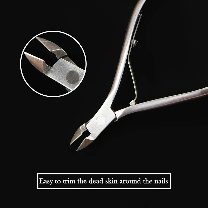 Nail Cuticle Nipper Clipper Silver Scissor Plier Dead Skin Remover Manicure Nail Art Tool