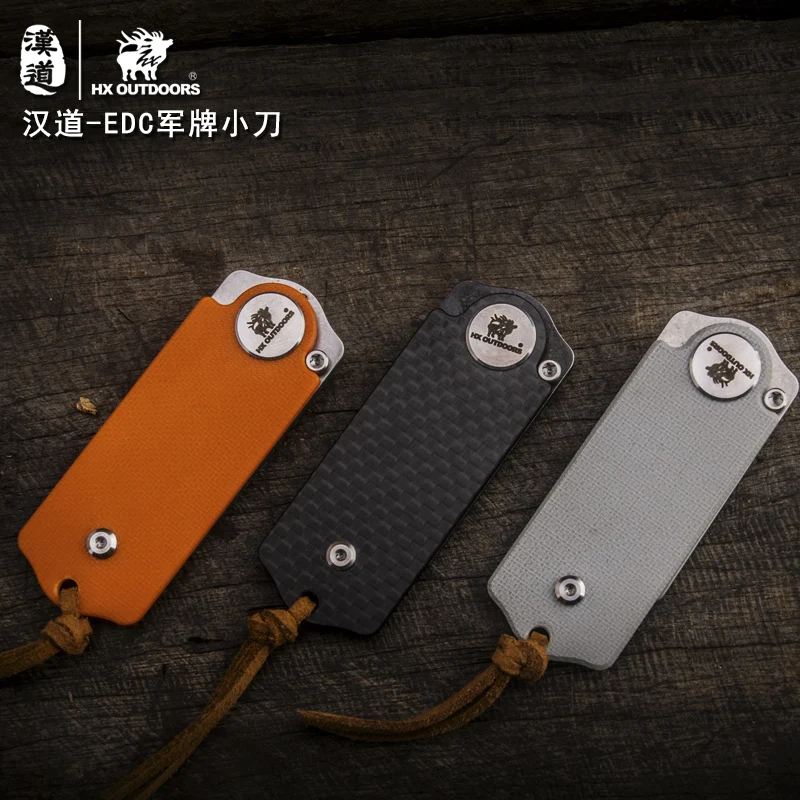 HX на открытом воздухе EDC Складной нож карта армия пустыне выживания черный