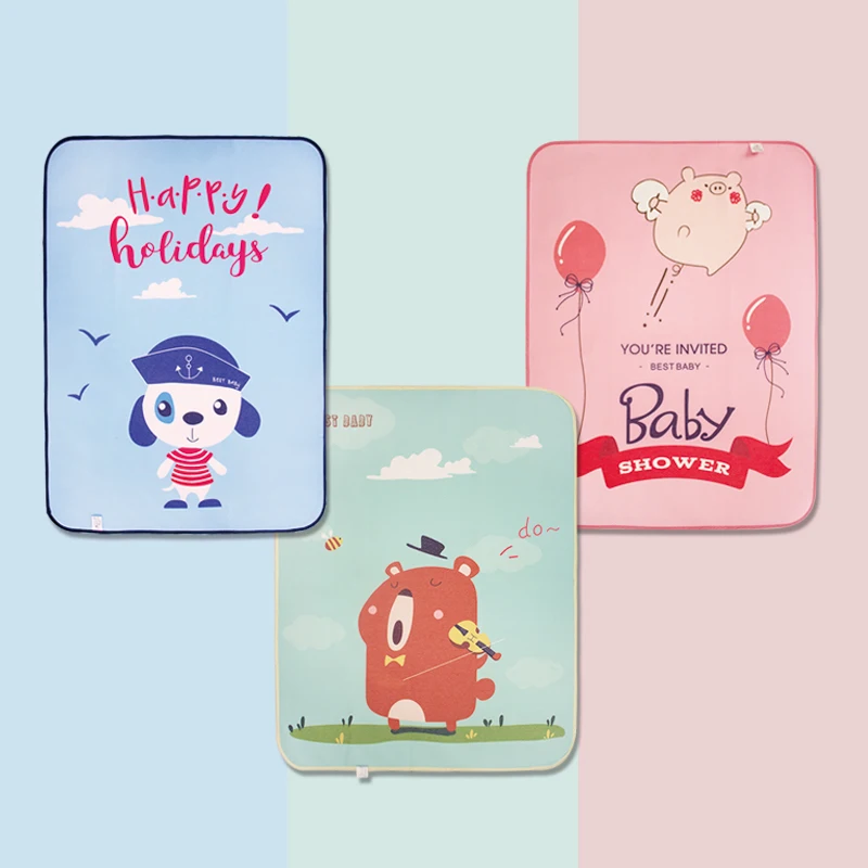 Детский мочалка коврик шелк жаккард неонатальный герметичный анти впитывающие