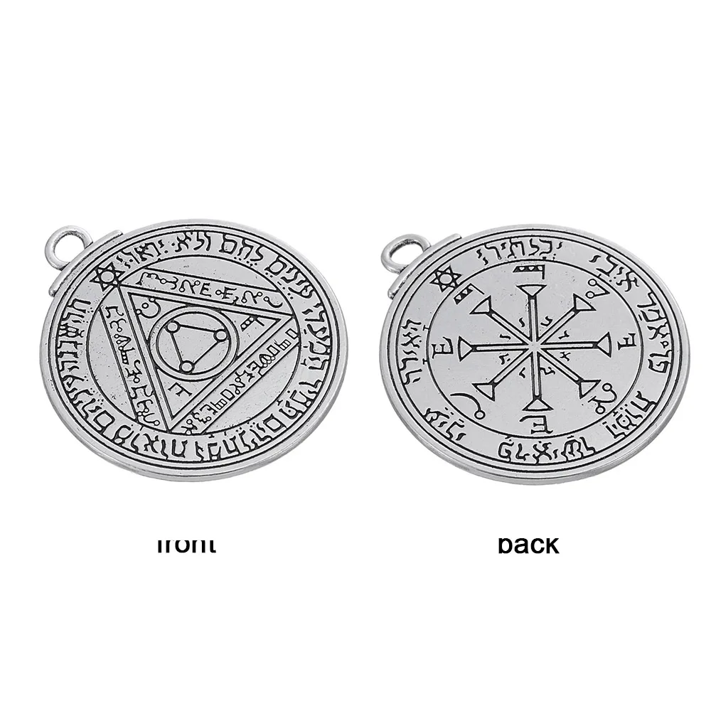 Амулет талисман Wicca Pentacle of Jupiter Saturn Подвески для изготовления ювелирных украшений