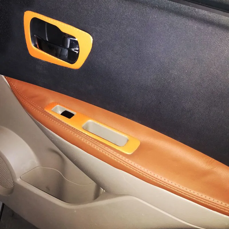 Для Nissan QASHQAI J10 2007 2008 2009 2010 2011 2012 2013 микрофибра дверной подлокотник рамка Крышка Межкомнатная дверь Панель отделка