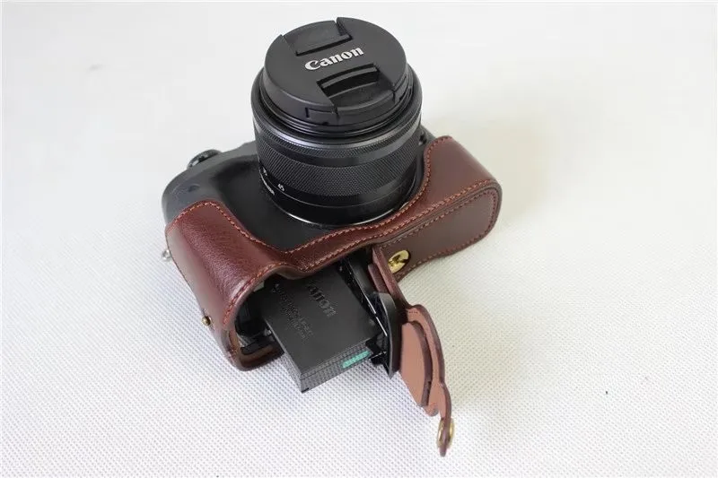 Новый чехол из натуральной кожи для половины камеры Canon EOS M6 EOSM6 EOSM 6 | Электроника