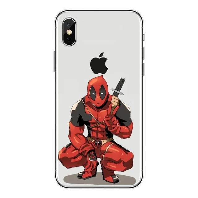 TPU SOFT Deadpool Дэдпул Харли Квинн Чехлы Marvel Мягкий Силиконовый ТПУ Прозрачный чехол для телефона для iPhone 8 7 6 6S Plus 5 5S SE X XS MAX XR Coque Shell - Цвет: TPU SOFT Deadpool