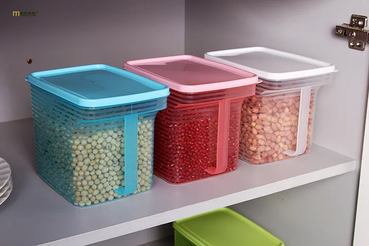 Контейнер для хранения пищи на кухне герметичный пластиковый контейнер грубого