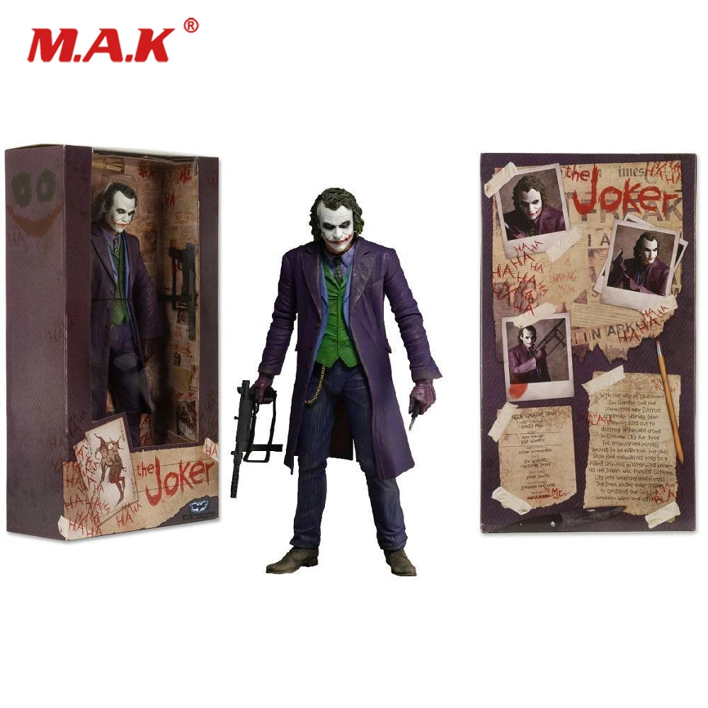 

Collectible Gifts for Fans Kids THE JOKER HEATH LEDGER DC COMICS 18cm Action Figure Model 7" Male Mini Figure