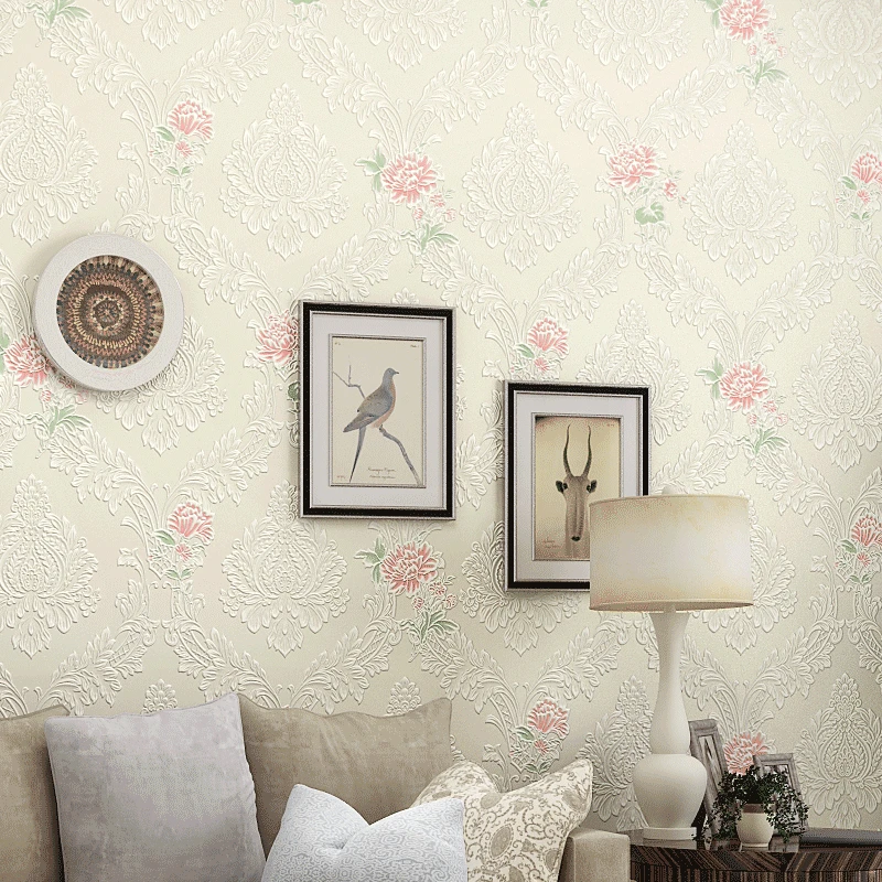 Обои из нетканого материала простые европейские пастырские уютные обои для