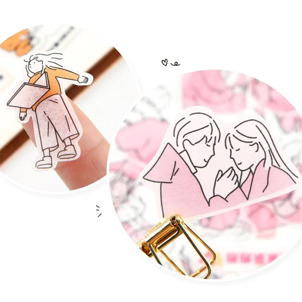 

Life A Nobody Series Stickers Daily Life Scrapbook Paper Decoration Cute Fashion Girl Stationary Sticker Scrapbooking