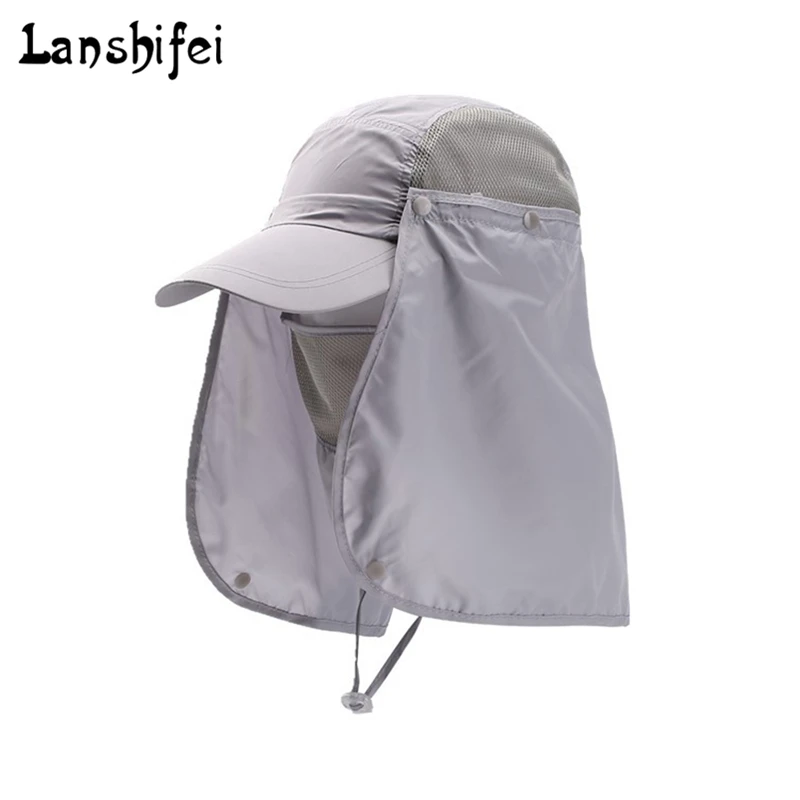 Летняя солнцезащитная Кепка унисекс для улицы козырек шляпа с защитой от