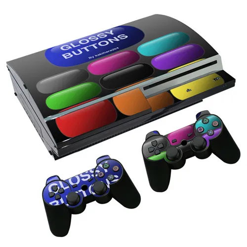 Индивидуальная дизайнерская наклейка для кожи наклейка для PS3 Fat playstation 3 консоль и контроллеры для PS3 Fat Skins Наклейка виниловая пленка - Цвет: 0104
