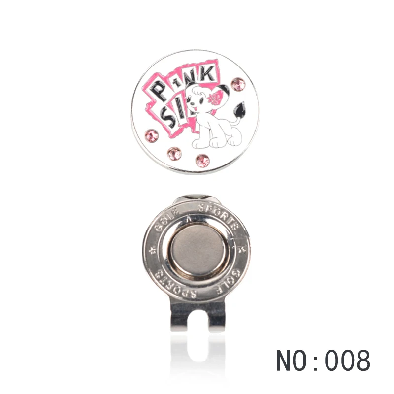 1 шт. отметка для мяча гольфа с магнитной застежкой шапки гольф сплав активного