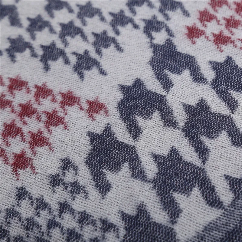 Новый Для мужчин женщин теплые кашемировые квадратный шарфы узор &quotгусиные