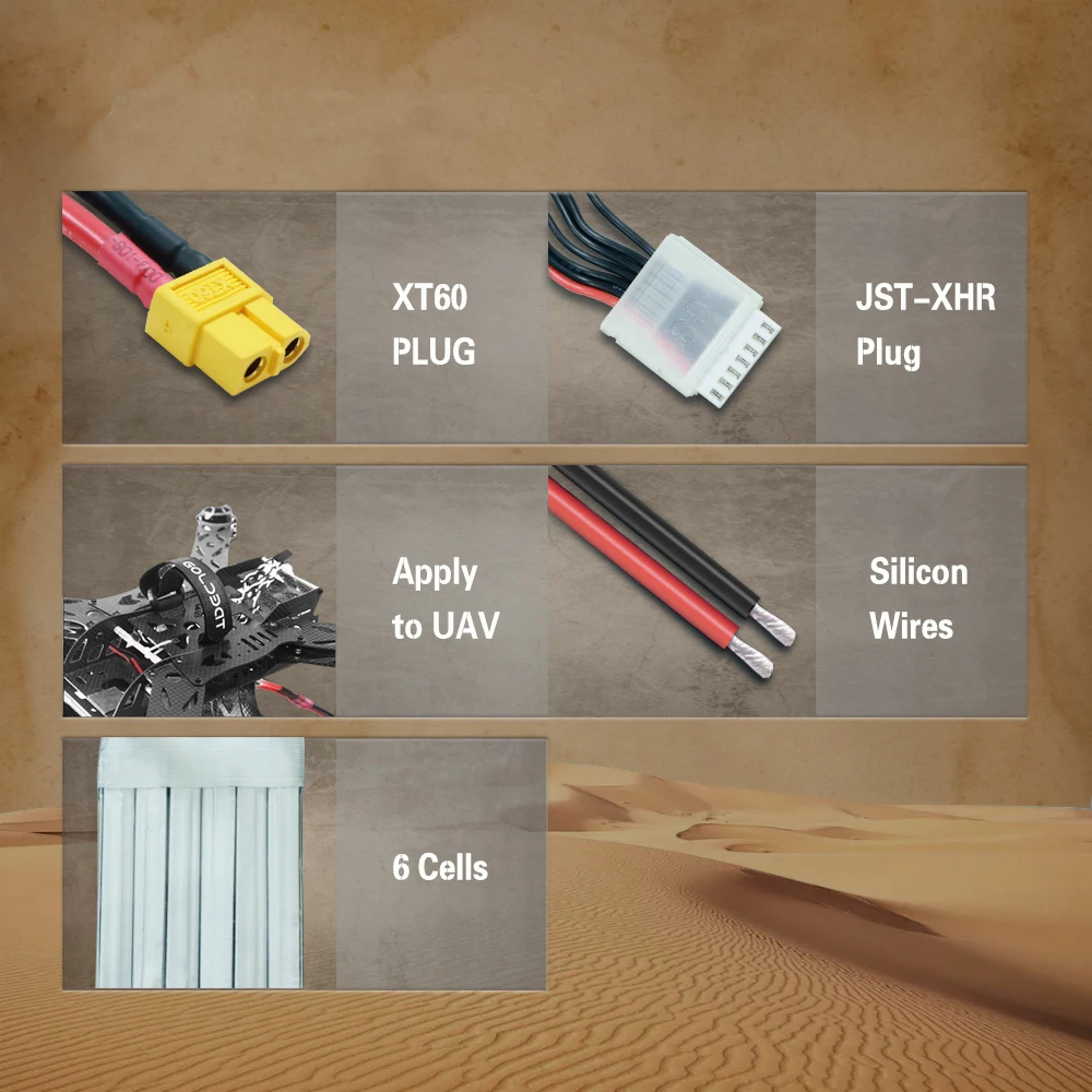 GOLDBAT 1300mAh 6S lipo батарея для Дронов fpv Lipo 22 2 V 100C упаковка с штепсельной вилкой XT60