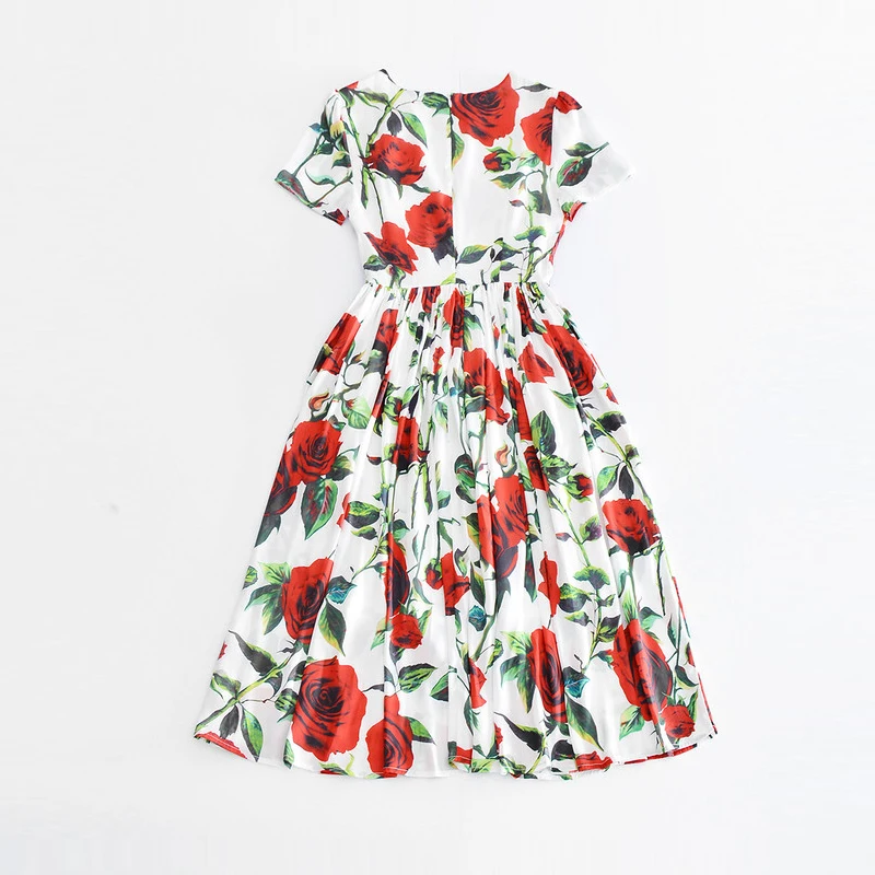 Женское ТРАПЕЦИЕВИДНОЕ ПЛАТЬЕ до колена элегантное платье в европейском стиле с