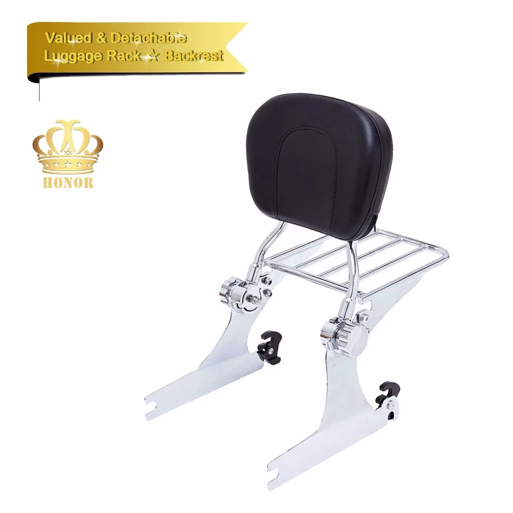 Backrest Sissy Bar Luggage Rack For Harley Dyna Street Bob Super Glide Low Rider | Автомобили и мотоциклы