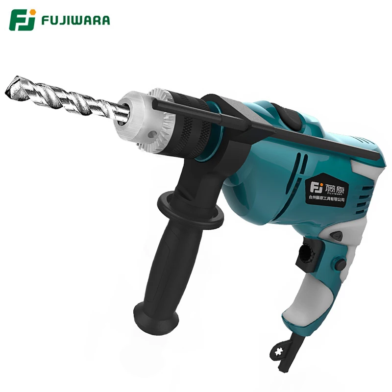 FUJIWARA 710W 220V 50HZ электрическая Ударная дрель 18/38/68 комплекты бытовой ручной Молот настенный сверлильный деревообрабатывающий сверлильный