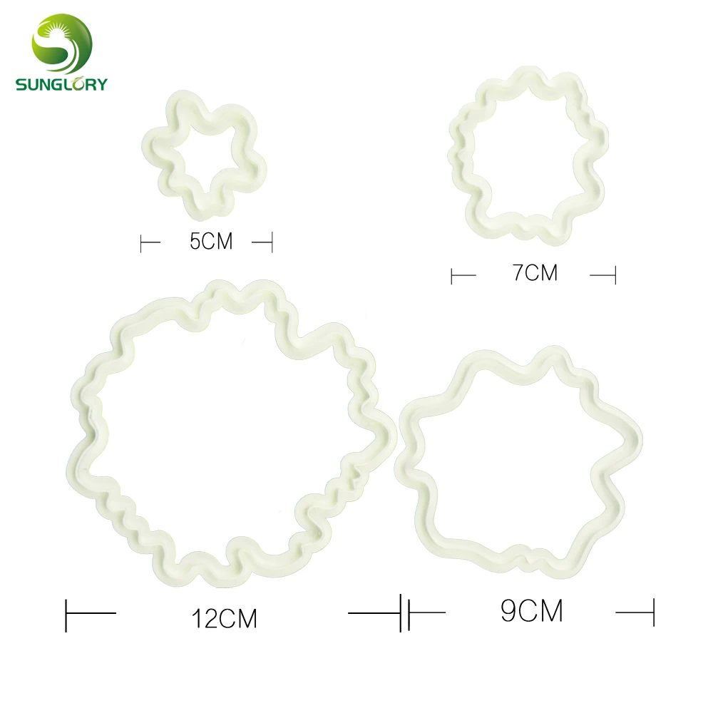 4 шт. кухонные пластиковые формы для выпечки печенья|mold cake|plastic baking toolcookie decorating tools