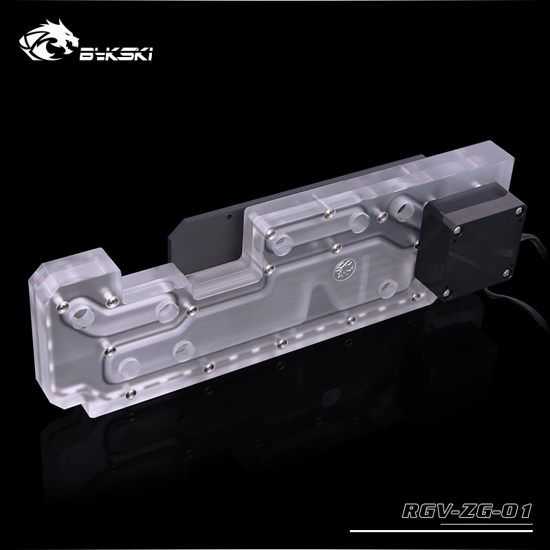 Bykski водная доска, резервуар для ZEAGINAL Z01 игровой чехол для компьютера, прозрачный резервуар для воды, Поддержка синхронизации материнская плата RGV-ZG-01