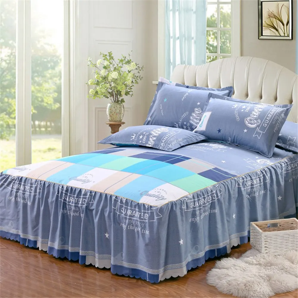 I Bedskirt 150x200 см простыня с цветочным принтом, изящное покрывало, кружевная простыня для спальни, покрывало для кровати, юбка, свадебный подарок на новоселье, 29 - Цвет: I Bedskirt