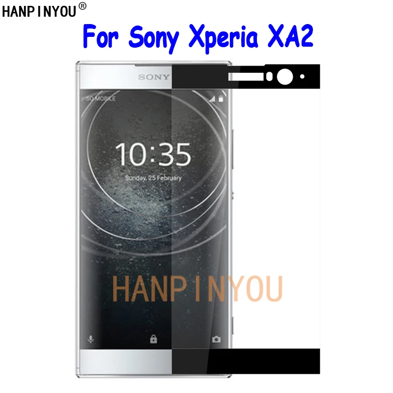 Fr Sony Xperia XA2/Dual H3113 H3123 5 2 &quotПолное покрытие закаленное стекло Защита экрана Ультра