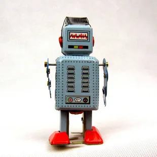 1 шт. винтажный металлический механический часовой механизм ходячий робот