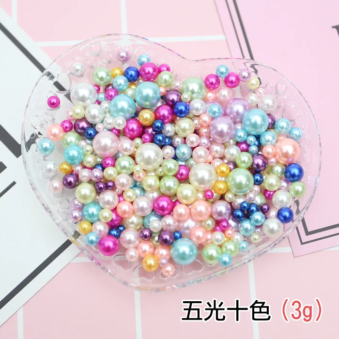 

120pcs Acrylic Imitation Pearls For Crafts Mix 2.5-8mm No Hole Art Pearl Beads Jewelry Making Pearls For Handicrafts Material