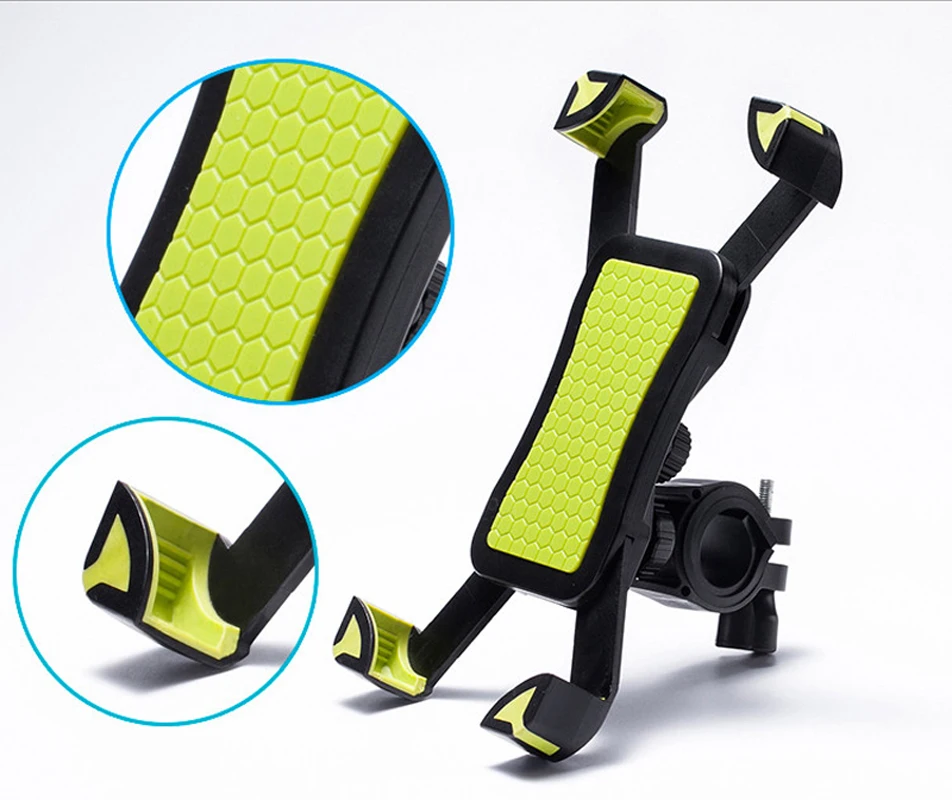 Нескользящий Универсальный 360 Вращающийся велосипедный держатель для телефона