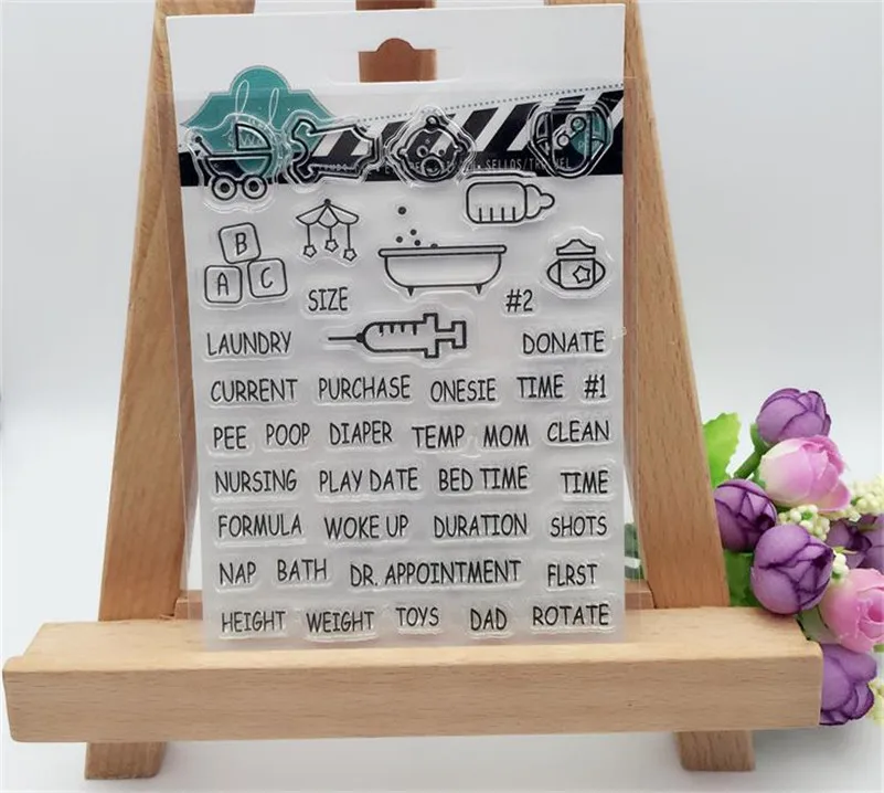 Высокое качество Скрапбукинг DIY карт фото о &quotДетские принадлежности&quot кремния