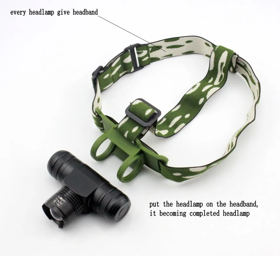 YUPARD T6 светодиодный фар Headlamp1000Lum Масштабируемые Увеличение/уменьшение зума из отрегулировать 5 Режим Водонепроницаемый 3xaaa 1x18650 аккумуляторная батарея лагерь