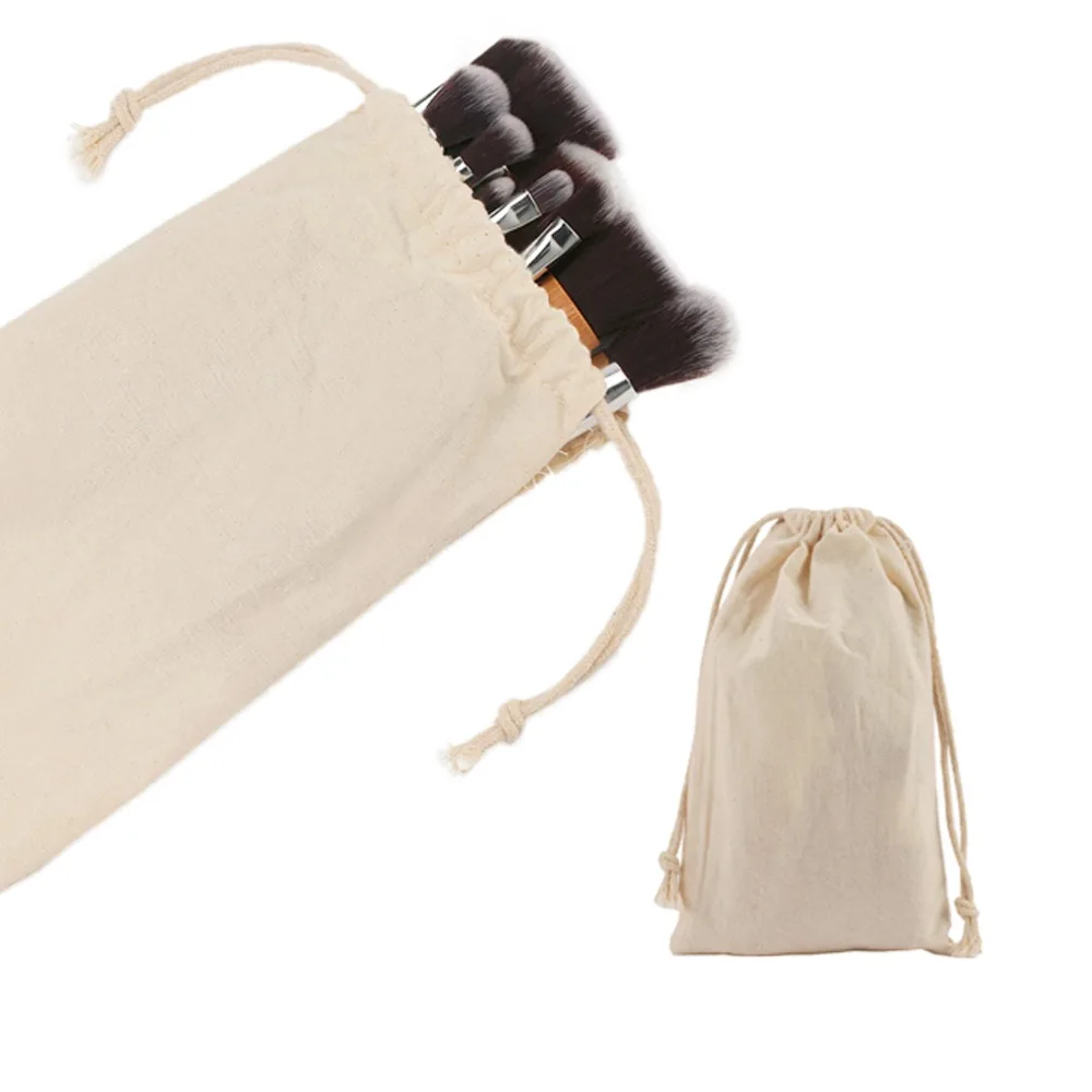 11 шт./компл. Pro бамбуковые Кисточки для макияжа наборы растушевки пудры основы