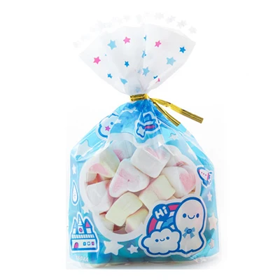 50/шт, упаковка для конфет, сумки для конфет, прозрачные пластиковые пакеты для Пасхи, дня рождения, свадьбы, вечеринки, подарочная упаковка, розовый цвет, новинка