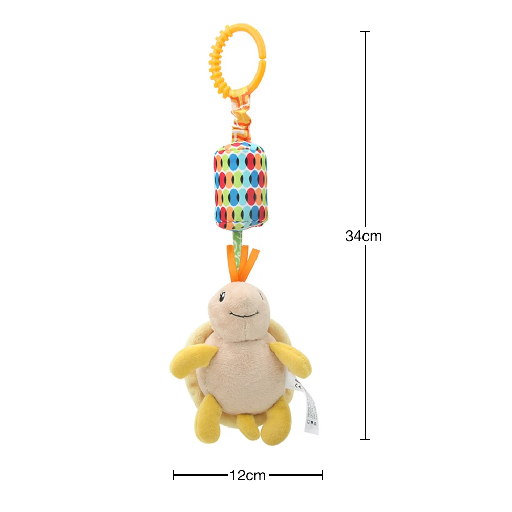 Детские погремушки Fulljion, развивающие игрушки для детей, Прорезыватель для зубов, Колокольчик для малышей, детская коляска, подвесные куклы - Цвет: tortoise