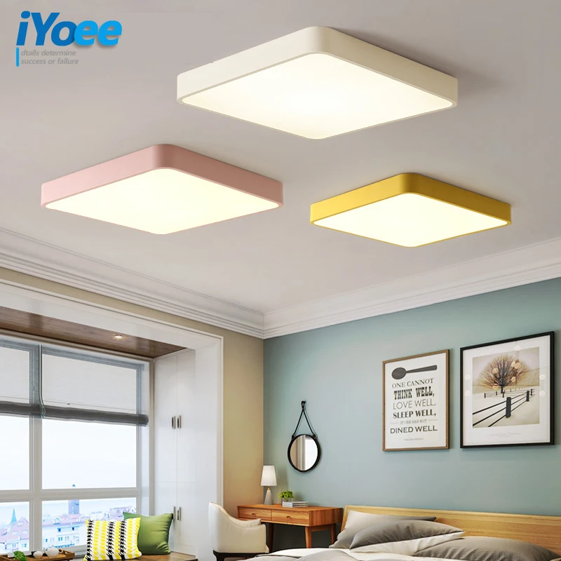 Квадратный светодиодный потолочный светильник с дистанционным управлением для