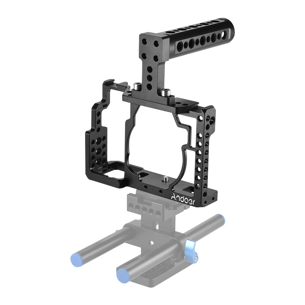 Клетка для камеры Andoer из алюминиевого сплава + верхняя ручка стержень|Аксессуары