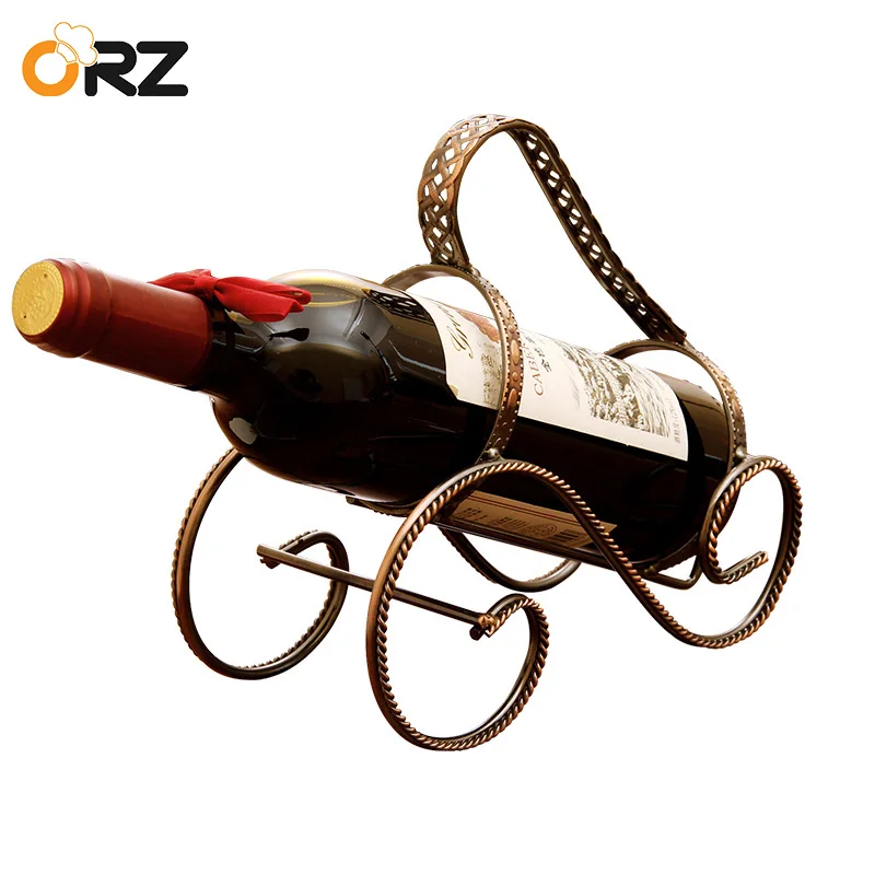 ОРЗ Винтаж трехколесный велосипед держатель для бутылки вина металлическая
