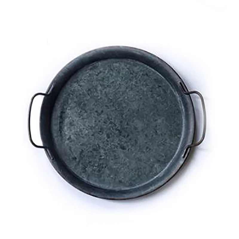 Металлический поднос с ручками в стиле ретро|Блюдца и тарелки| |