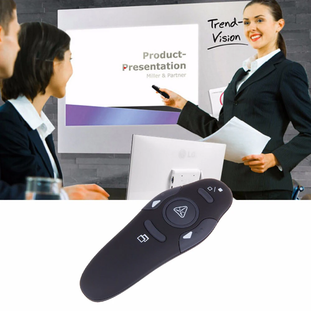 FORNORM 2,4 GHz беспроводная презентация Powerpoint презентация ручка USB RF пульт дистанционного управления страница для вращающихся PPT красные лазерные указки