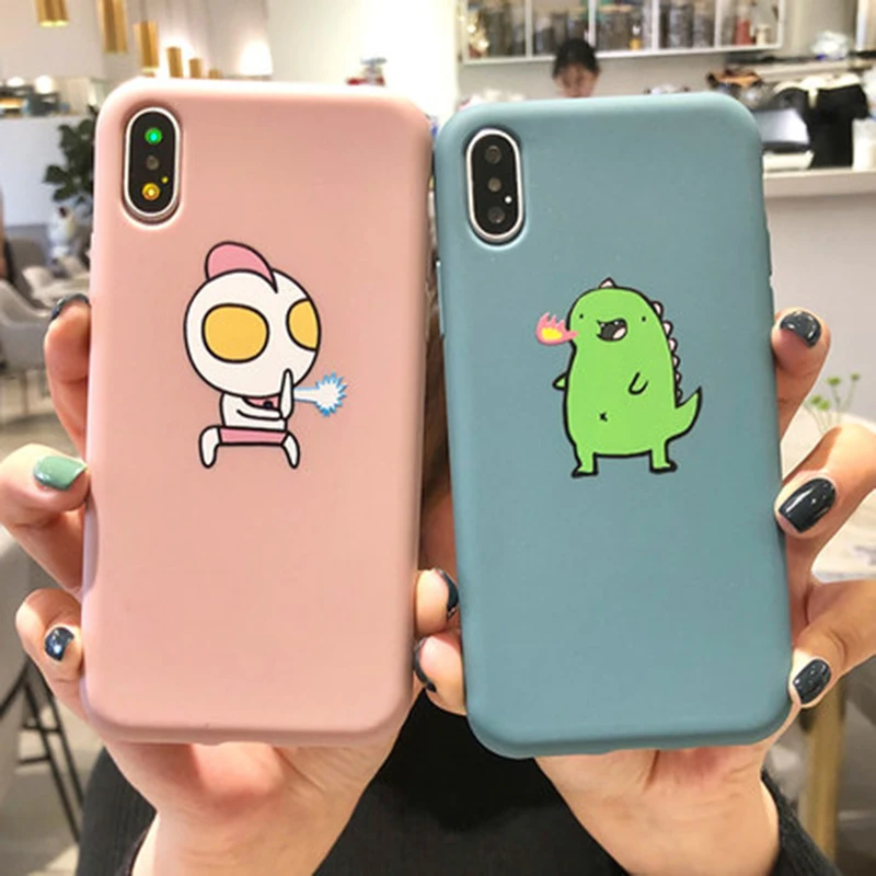 Чехол для телефона для iphone 7, чехол для iphone X, 7, 6, 8 Plus, чехол для iphone Xs Max, XR, милый мультяшный Мягкий ТПУ чехол на заднюю панель s, задняя крышка