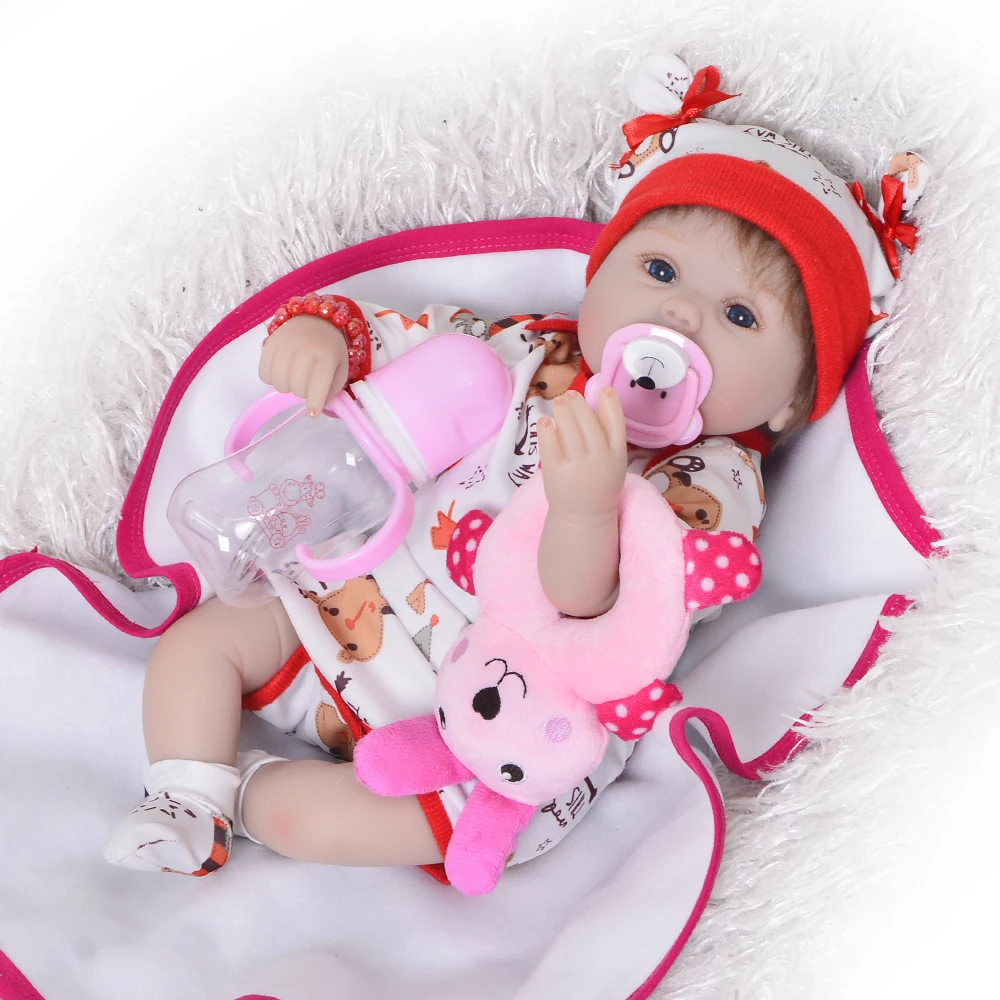 42 см Реалистичная тканевая виниловая Кукла Reborn Baby 17 дюймов очаровательные