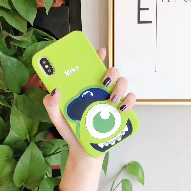 3D мультфильм Disneys милые Монстры университетский чехол Чехол для iPhone 6 S 7 8 Plus X XR XS MAX
