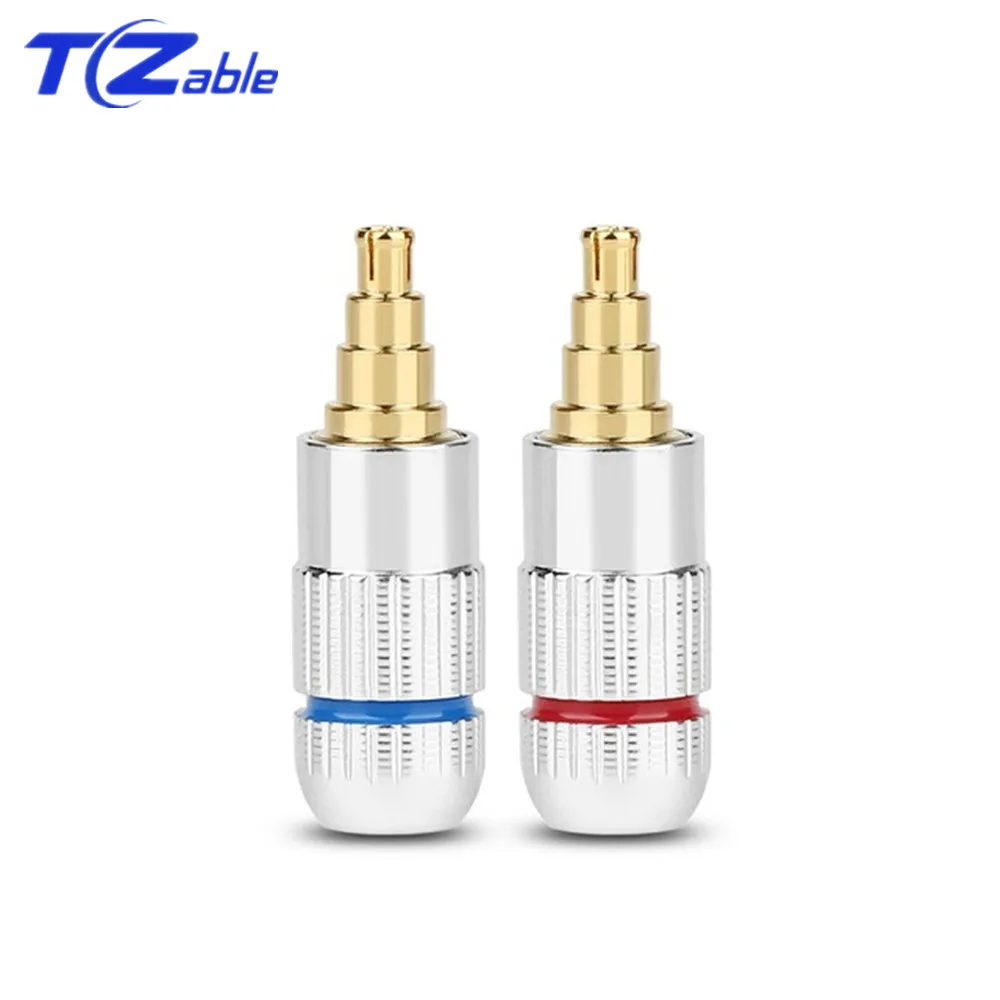 Silver 1 pair Hifi Разъем для наушников припой Аудио разъем для IE40 Pro DIY наушники контактный разъем медь Позолоченные наушники Мужской контактный адаптер - Цвет: Silver 1 pair