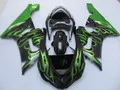 Пользовательские окрашенный комплект обтекателей для Kawasaki NINJA ZX 6R 2005 2006 zx6r 05 06 цвета: зеленый, черный пластик мотоцикл корпус обтекателей CN10