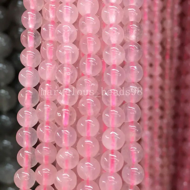 Бесплатная доставка красивые ювелирные изделия 6 мм 8 10 розовый кристалл круглые